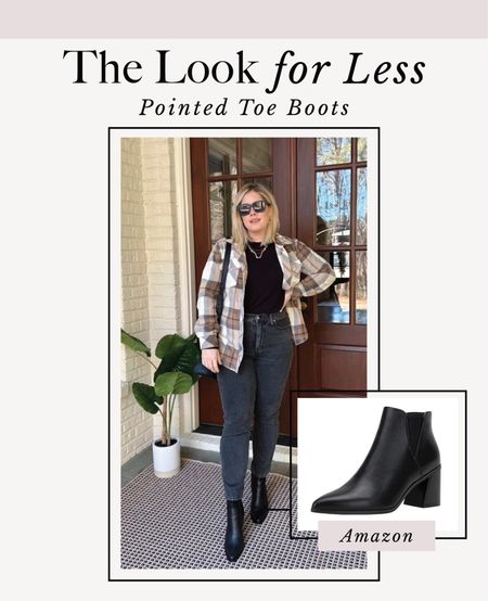 Black pointed toe ankle boots that pair perfectly with jeans 

#LTKSeasonal #LTKFind #LTKshoecrush