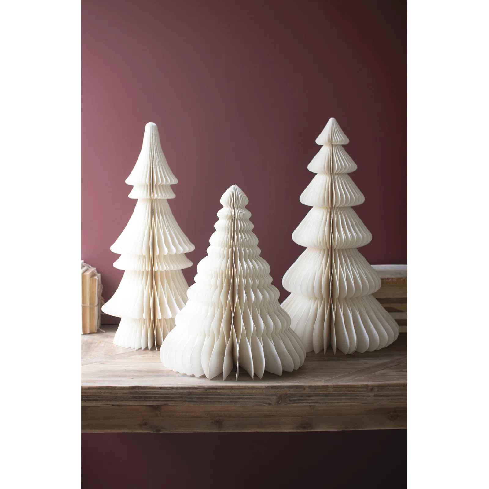 Set of Three Paper Accordion Christmas TreesByThe Holiday Aisle® | Wayfair North America