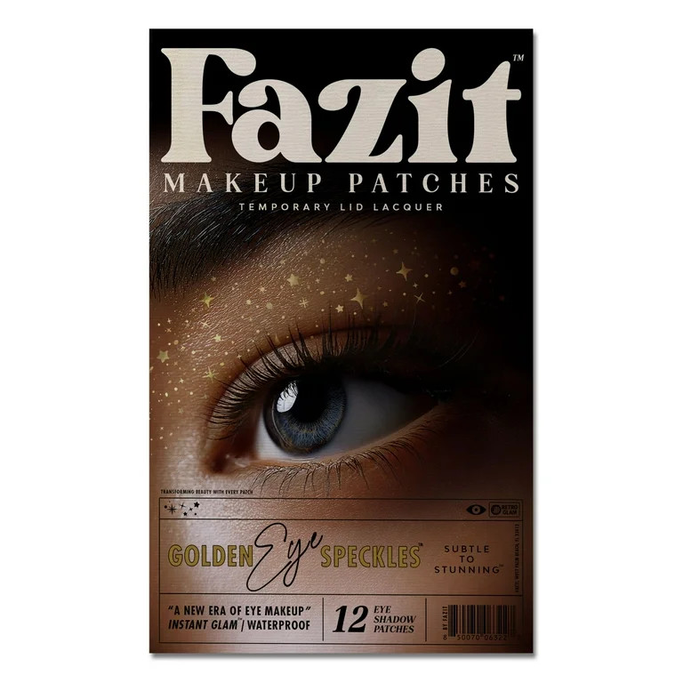 Fazit Gold Glitter Eye Speckles Makeup Patches, 12 Count | Walmart (US)