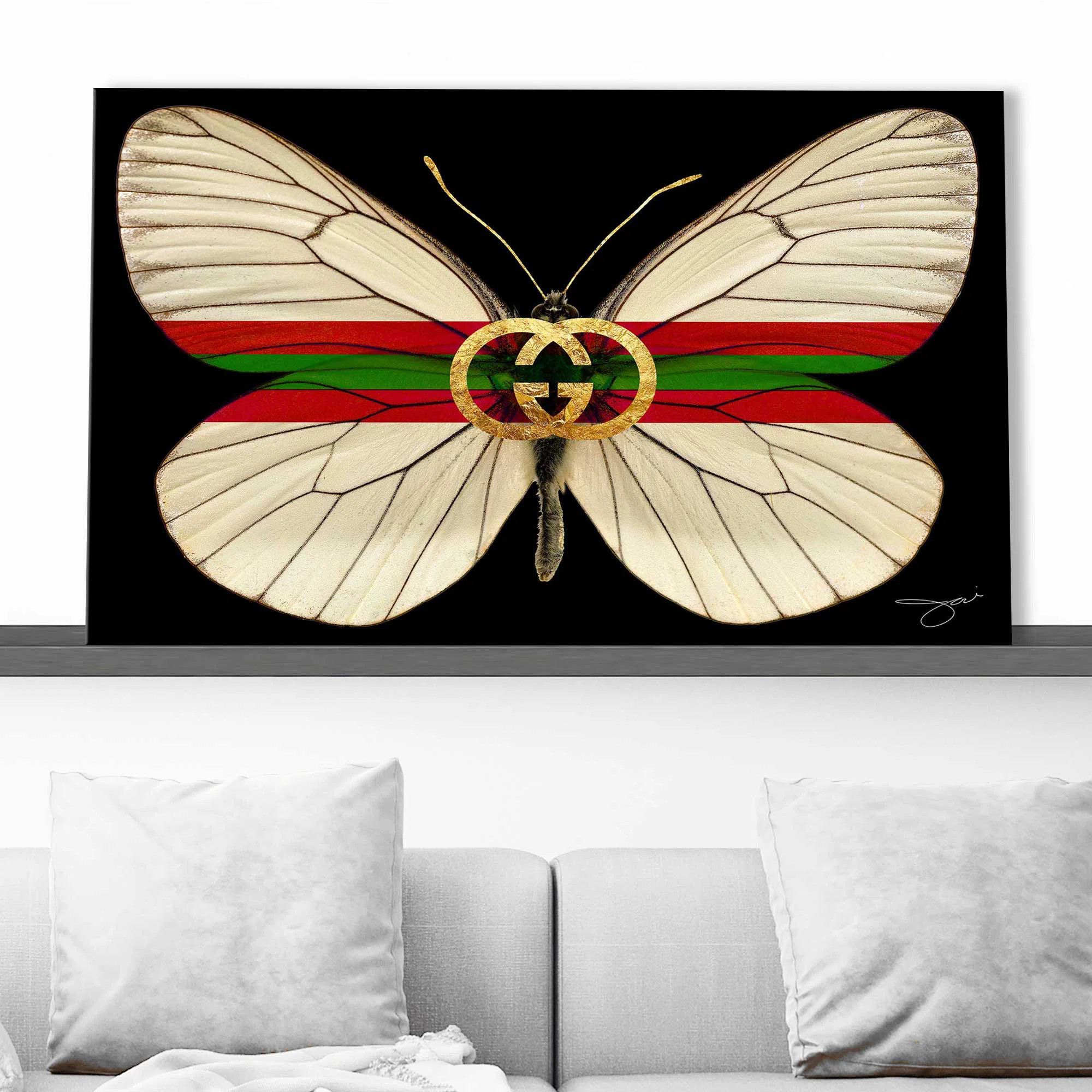 Gucci Butterfly (Horizontal) by By Jodi - Graphic Art | Wayfair North America