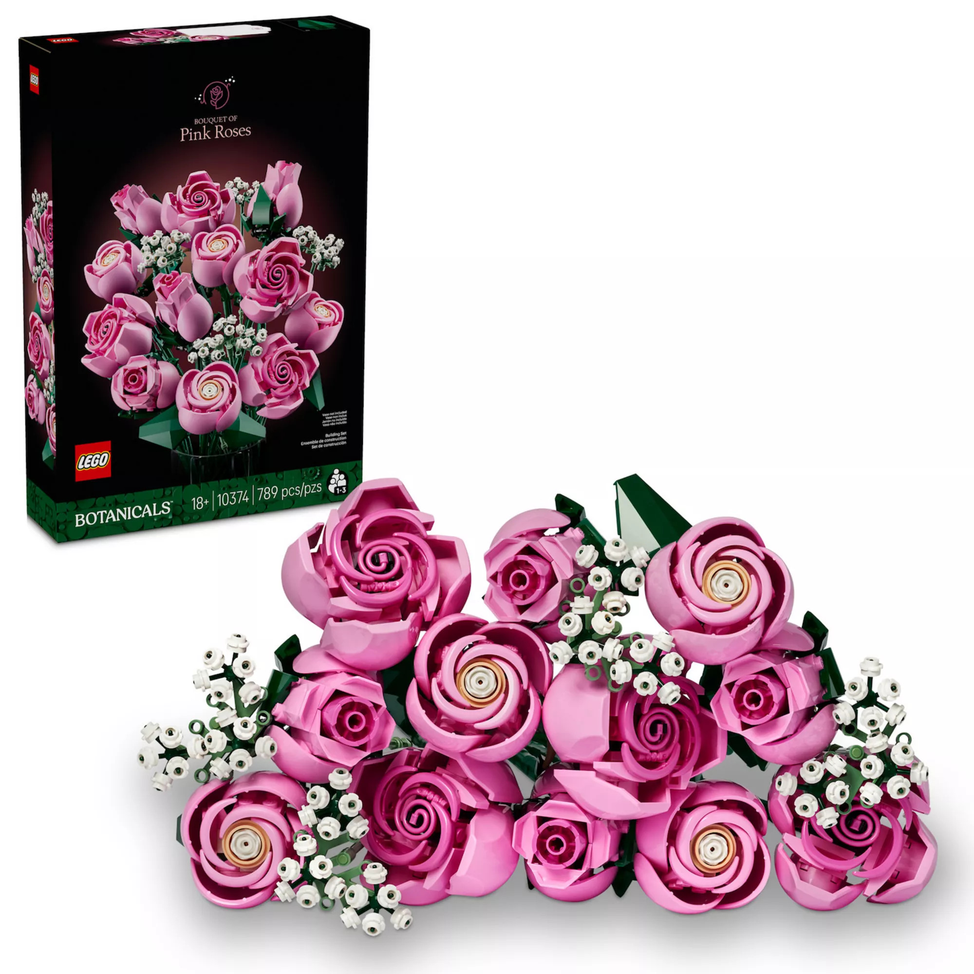 LEGO Botanicals Bouquet of Pink Roses 10374 Building Kit (789 Pieces) | Kohl's