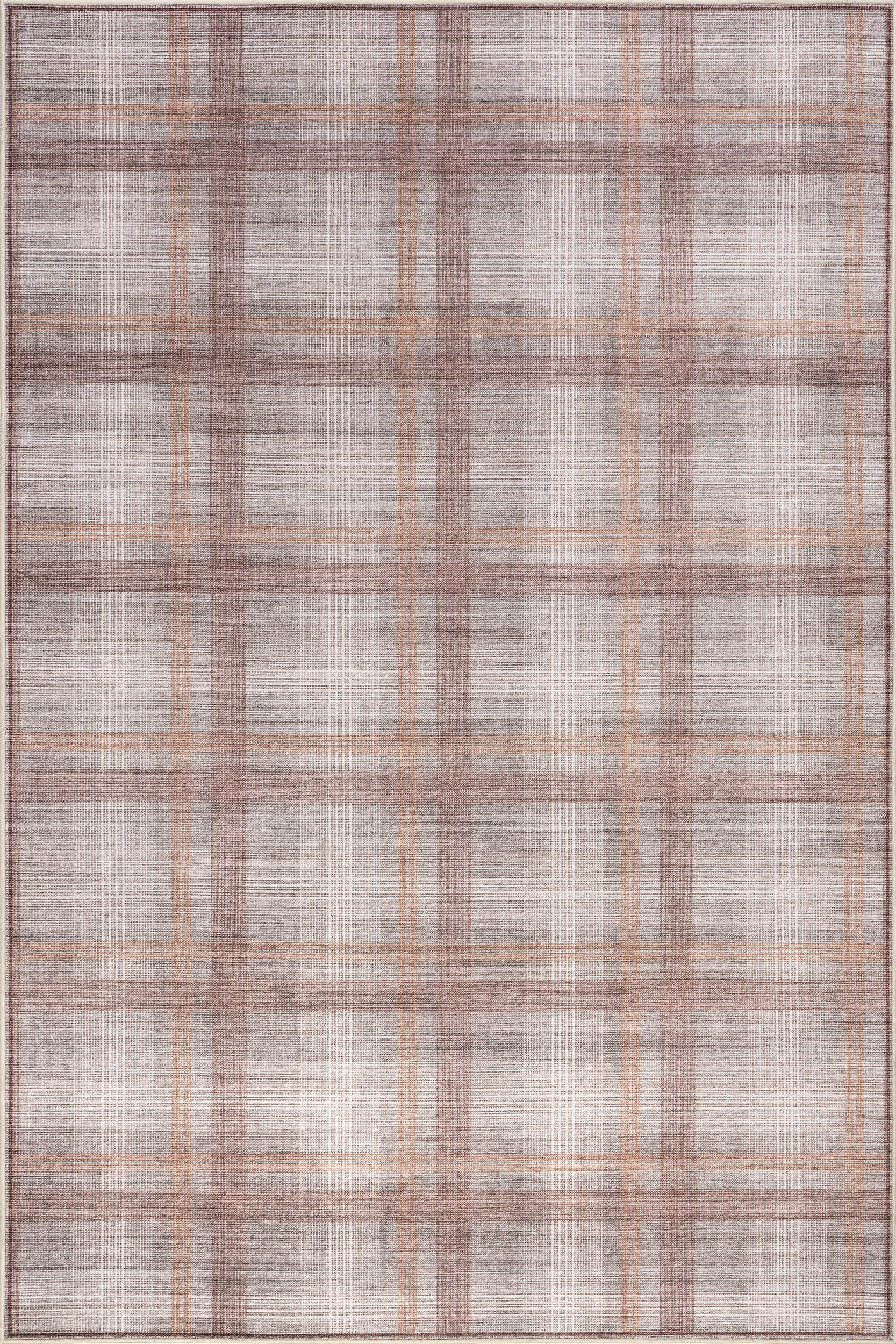 Arietty Plaid Spill Proof Washable Rug | Rugs USA