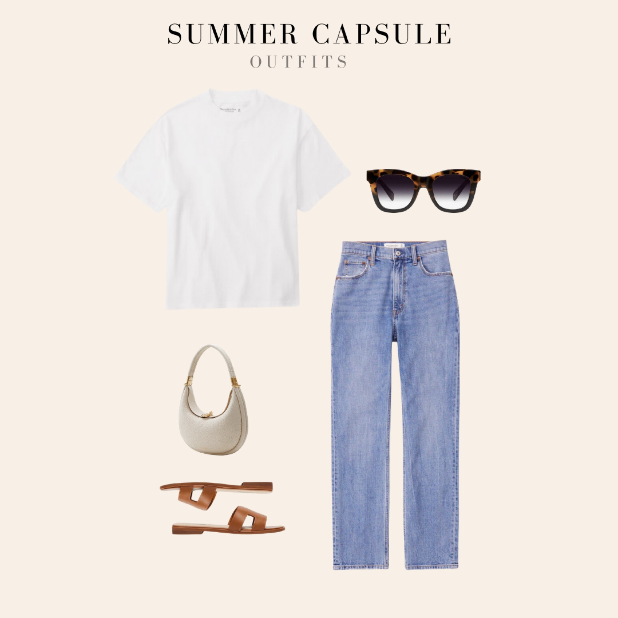 Summer capsule outfits 
White T-shirt and jeans with sandals
Perfect casual look to run errands!

#LTKStyleTip #LTKSummerSales #LTKSeasonal