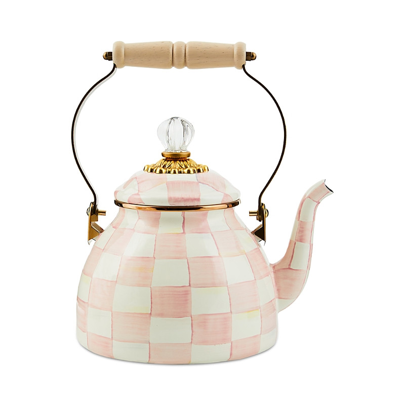 Mackenzie-Childs Rosy Check Enamel Tea Kettle, 2-Qt. | Bloomingdale's (US)