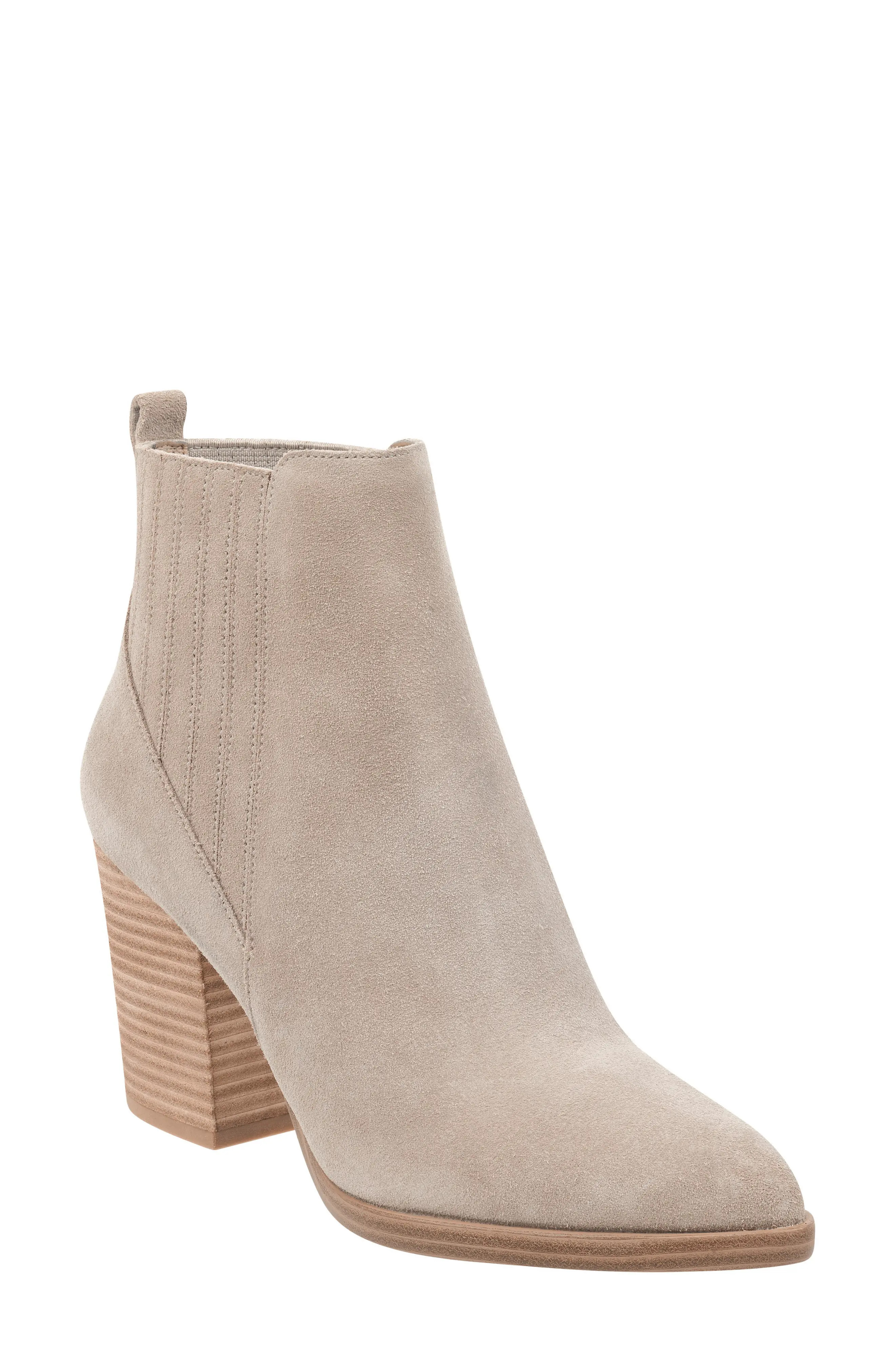 Marc Fisher LTD Alva Bootie in Cloud Suede at Nordstrom, Size 9 | Nordstrom