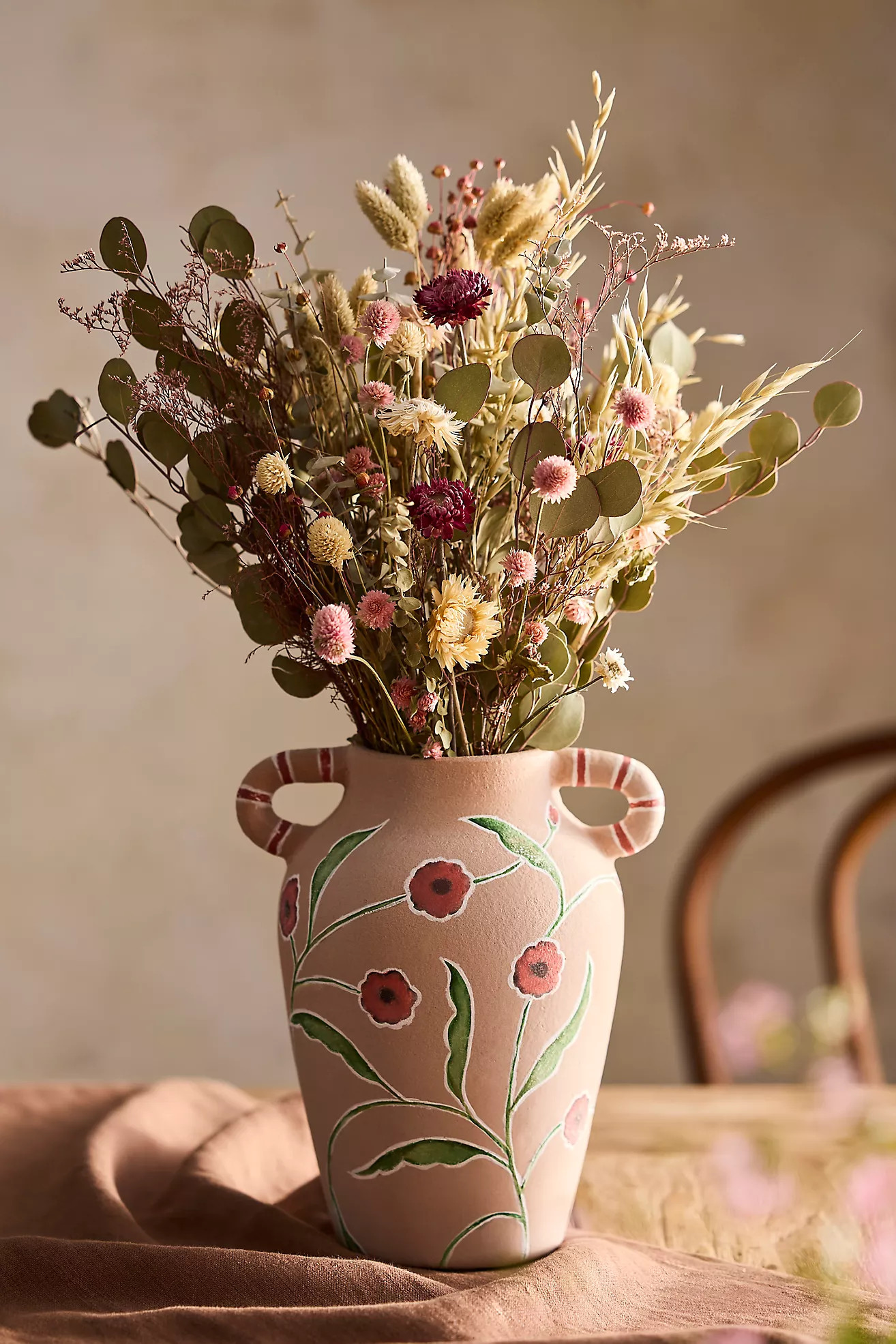 Blush Garden Dried Bouquet | Anthropologie (US)