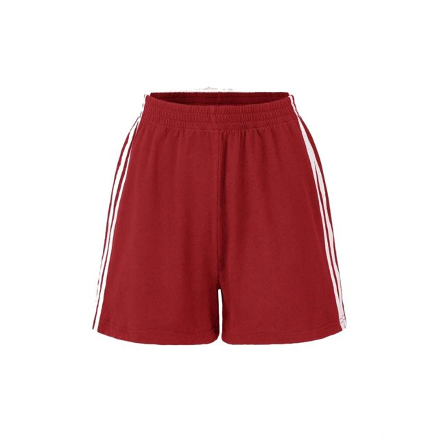 Women's Casual Striped Track Shorts Red Shorts M | Walmart (US)