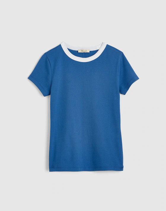 The '90s Crewneck Tee in Compact Cotton | Madewell