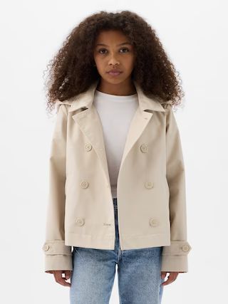 Kids Cropped Trench Coat | Gap (US)