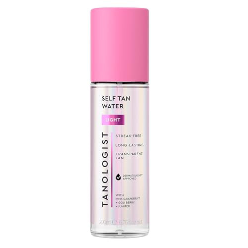 Tanologist Light Self Tan Water, Clear Self Tanning Water, Streak-Free Tanning Mist, Natural Bronze, No Fake Tan Smell, Long Lasting, Clean Ingredients, 6.76 fl. oz/200 ml Bottle | Amazon (US)