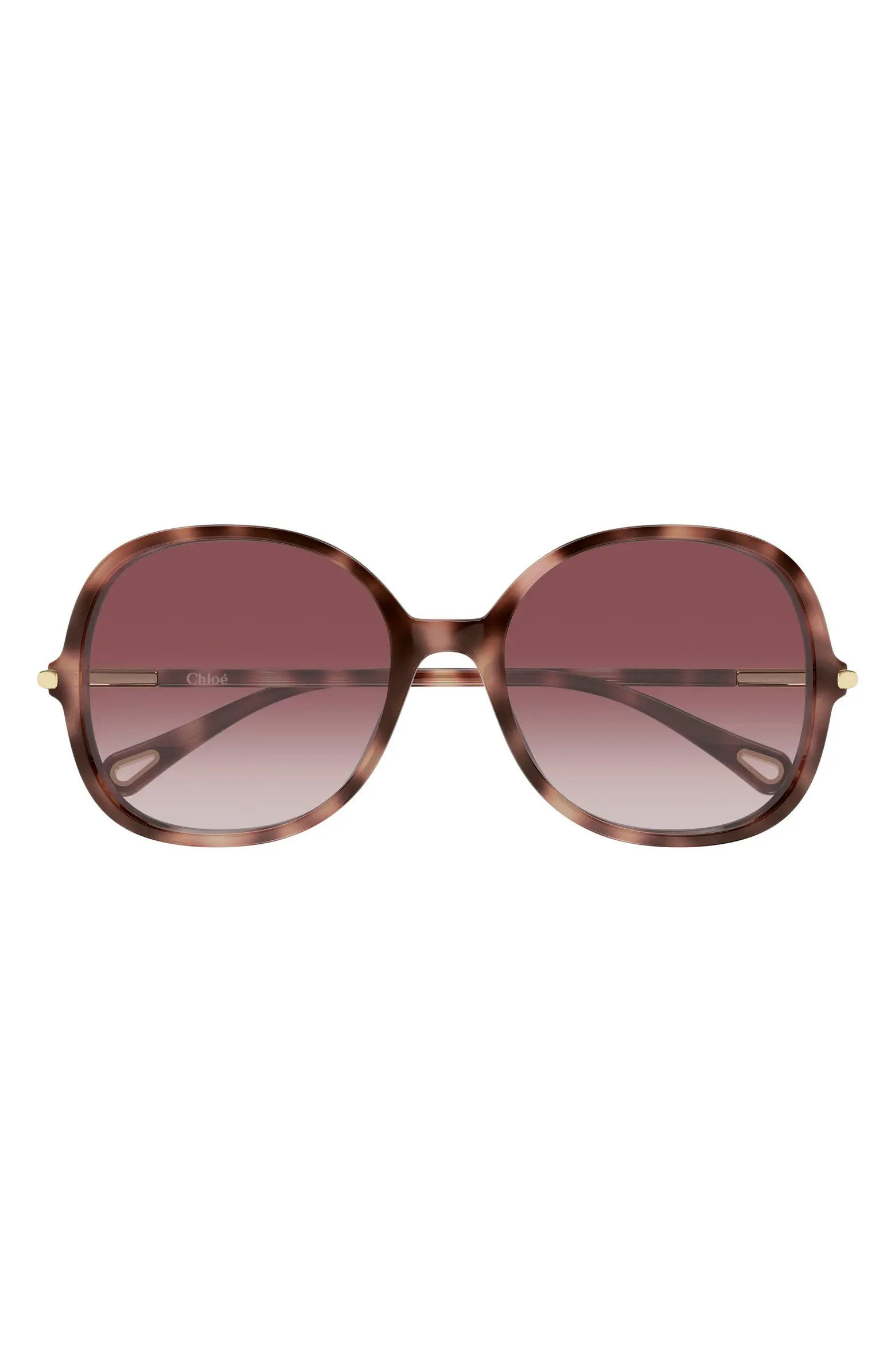 57mm Gradient Round Sunglasses | Nordstrom