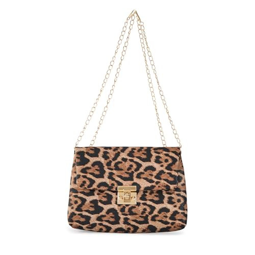 EONTISO PU Leopard Crossbody Bag, Animal Print Clutch Purse, Brown | Amazon (US)