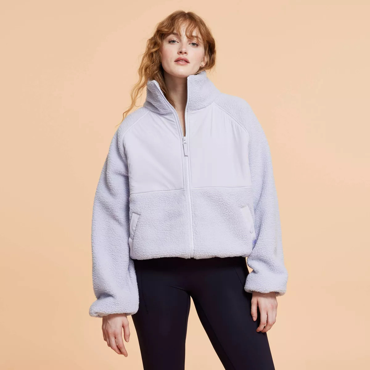 Blogilates Women's Campfire Fleece Full Zip Jacket - Black M | Target