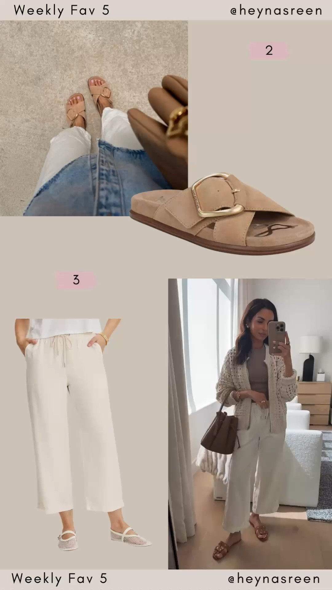 Fav 5:
#2: Sam Edelman sandals 
#3: Splendid linen pants 