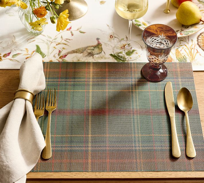 Chilewich Woodrow Plaid Placemats - Set of 4 | Pottery Barn (US)