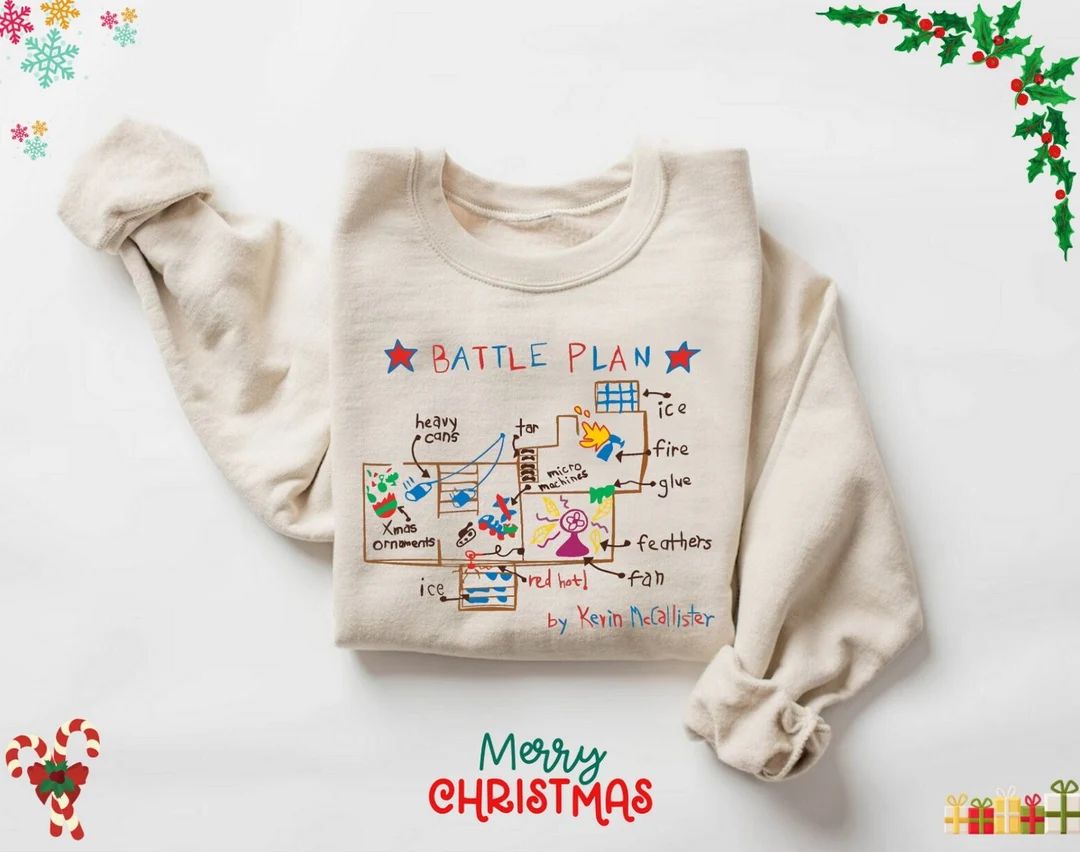 Christmas Sweatshirt Christmas Movie Long Sleeve Tees Battle - Etsy | Etsy (US)