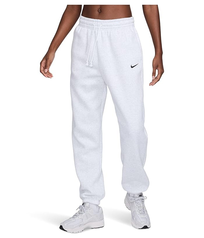 Nike Sportswear Phoenix Fleece High-waisted Oversized Sweatpants Women's Clothing Black/Sail : MD (8-10), Cotton/Polyester | Zappos.com