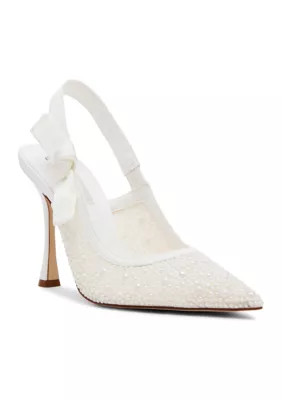 Steve Madden Bri Pearl Bow Slingback Heels | Belk