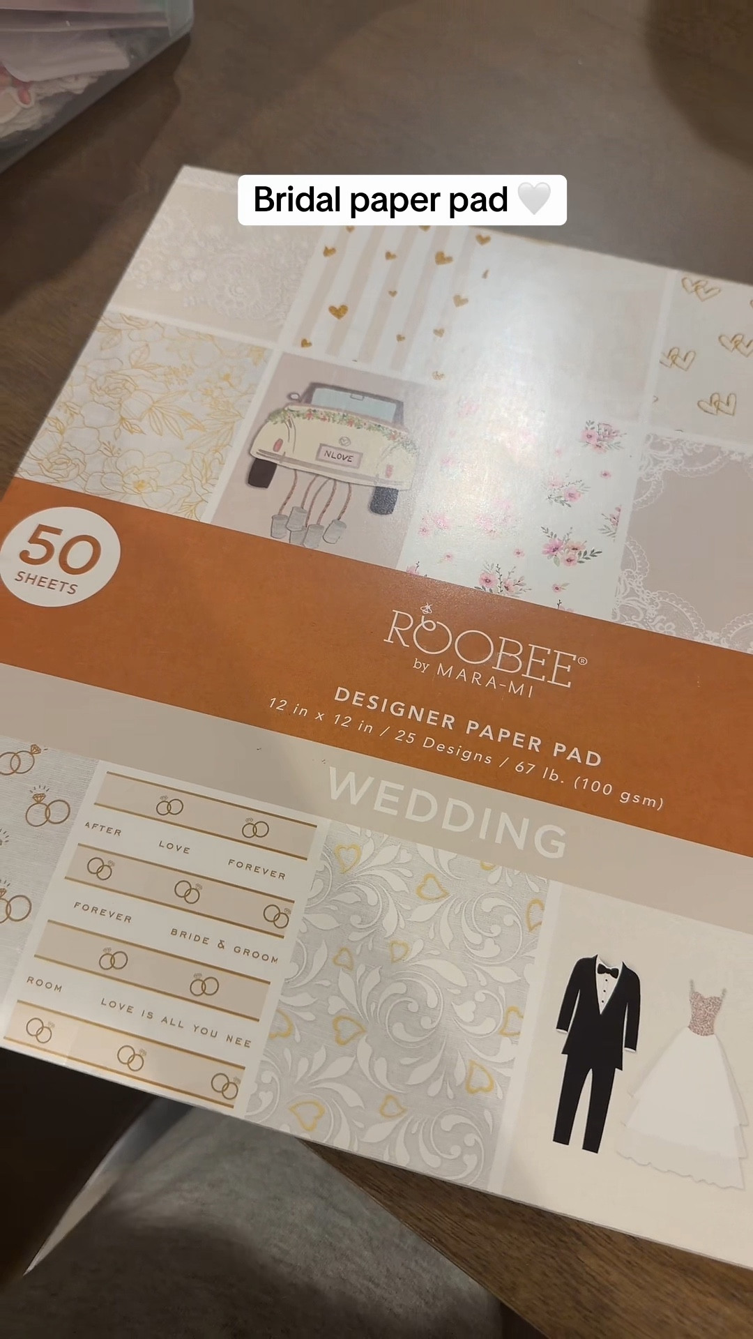Bridal paper pad for scrapbooking 

Scrapbook 