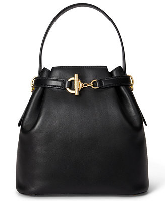 Small Leather Blaike Bucket Bag | Macy's