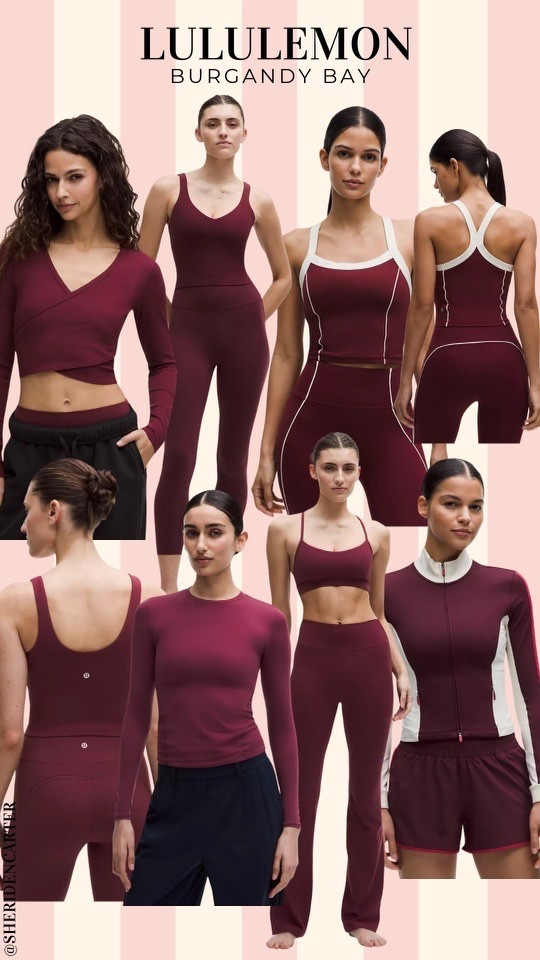 LULULEMON has the best shade of BURGUNDY!!!! Such a gorgeous clean color!  

#LTKgrwm #LTKootd #LTKActive