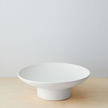 Pure Ceramic Footed Centerpiece Bowl | West Elm (US)