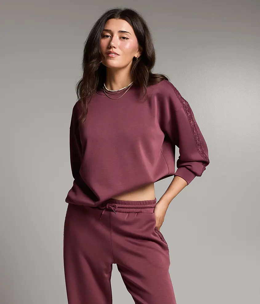 Lace Trim Pullover | Buckle