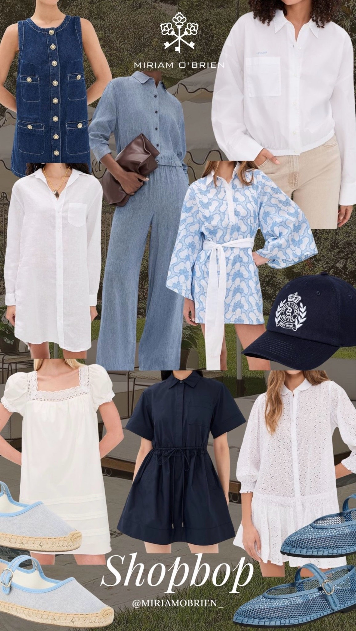 Blue & White summer fashion shopbop
Follow me @miriamobrien on IG and TikTok!
#summer#ootd#shopbop
#blueandwhite

#LTKSeasonal #LTKOver40 #LTKootd