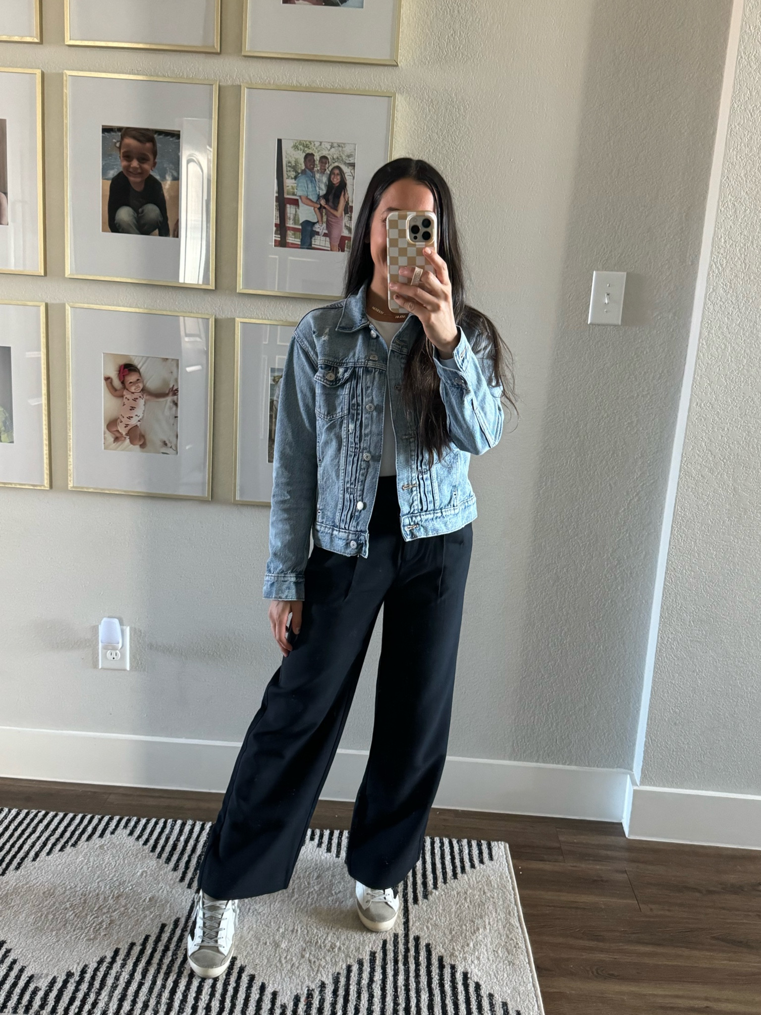 Abercrombie sloane pants, wide leg pants, church outfit, casual outfit, old navy denim jacket, denim jacket, old navy, sale, petite pants, petite outfits, mom outfits, casual style

#LTKsalealert #LTKMostLoved #LTKSeasonal