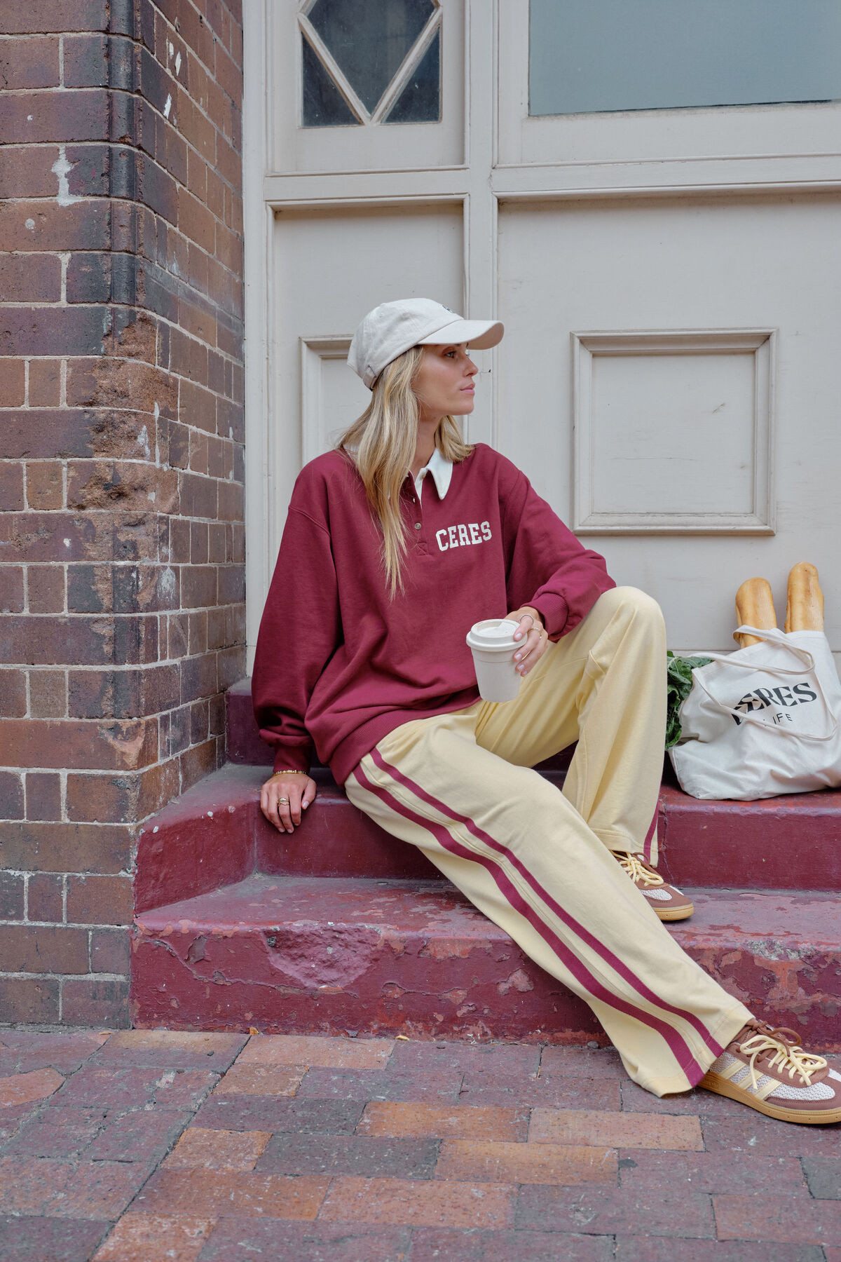 Gigi Wide Leg Terry Trackpant | Ceres Life