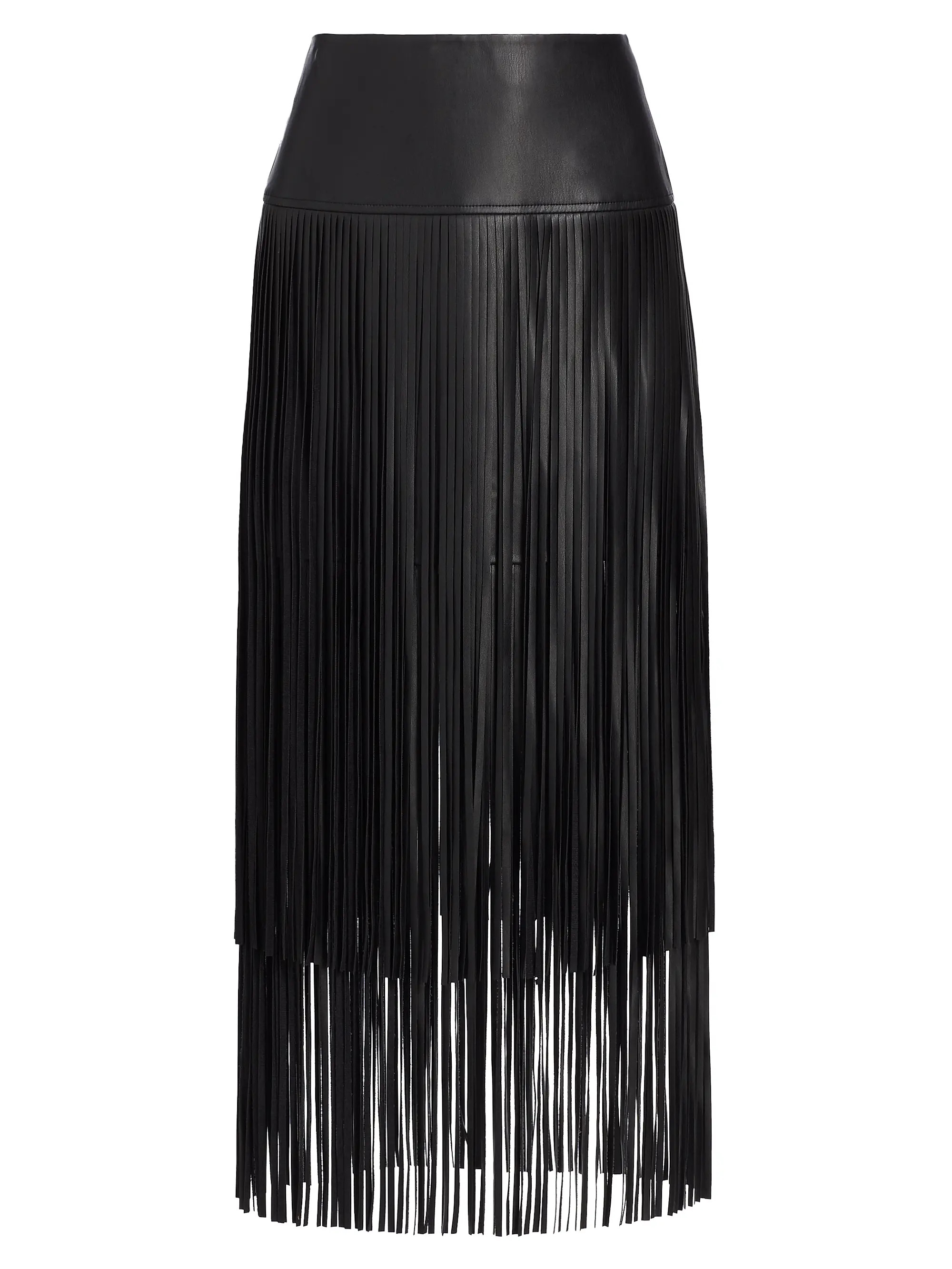 Karolina Fringe Vegan Leather Skirt | Saks Fifth Avenue
