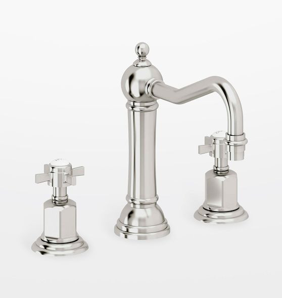 Montecito Cross Handle Widespread Bathroom Faucet | Rejuvenation
