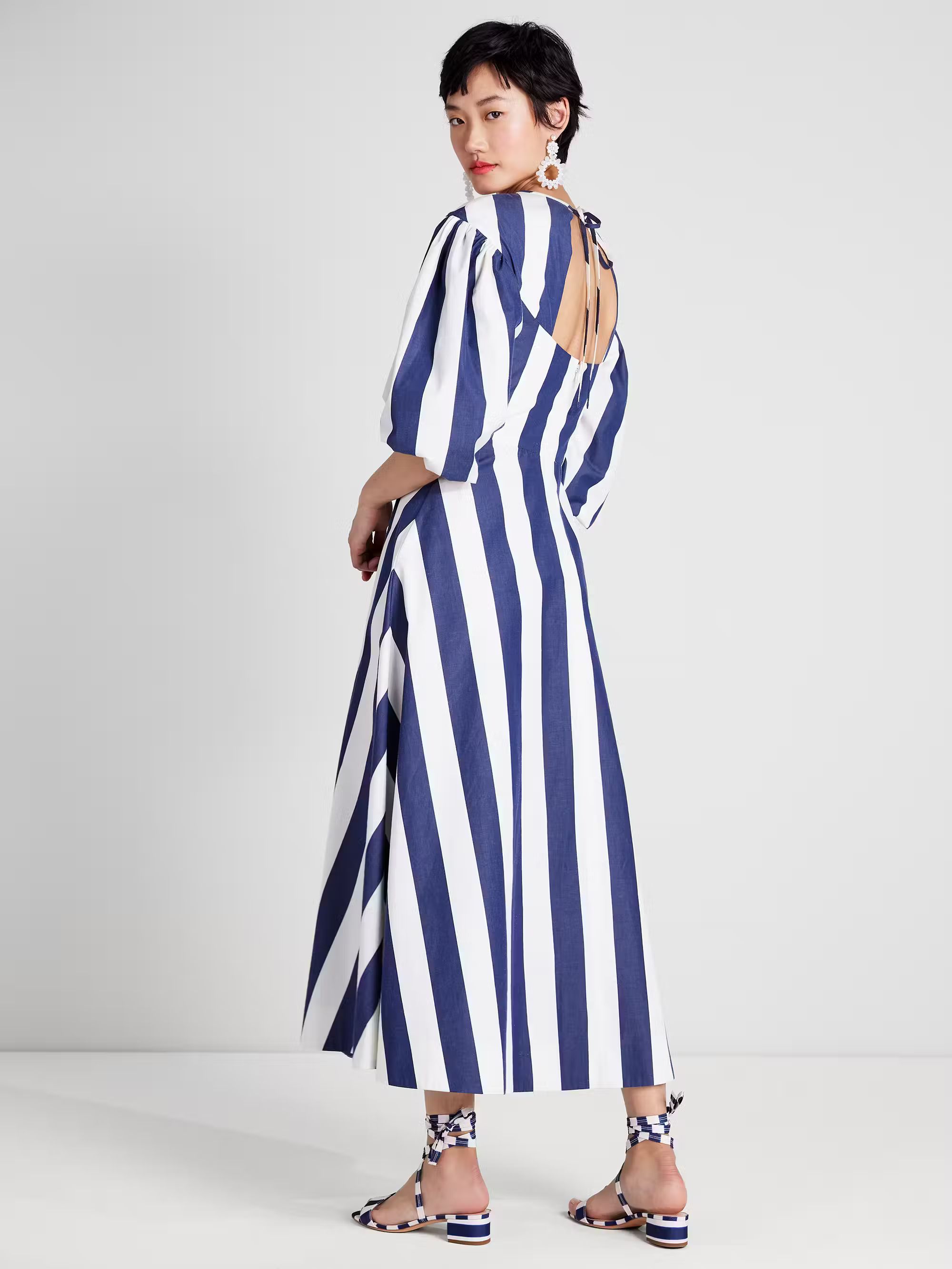 Awning Stripe Tie-Back Maxi Dress | Kate Spade (US)