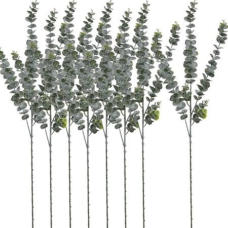 Naidiler 8 Pcs 30" Tall Faux Eucalyptus Stems, Artificial Eucalyptus Branches Frosted Fake Eucaly... | Amazon (US)