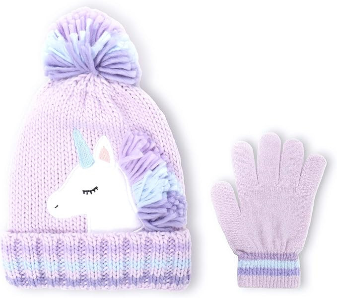 accsa Toddler Kids Girl Novelty Colorful Knit Unicorn Pony Beanie Hat Age | Amazon (US)