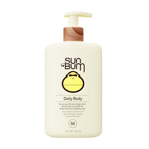 Sun Bum Daily SPF 50 Sunscreen Body Lotion - Broad Spectrum Moisturizing Sunscreen with Vitamin E - Vegan and Hawaii 104 Act Compliant (Without Octinoxate & Oxybenzone) - Dermatologist Tested - 8 oz | Amazon (US)