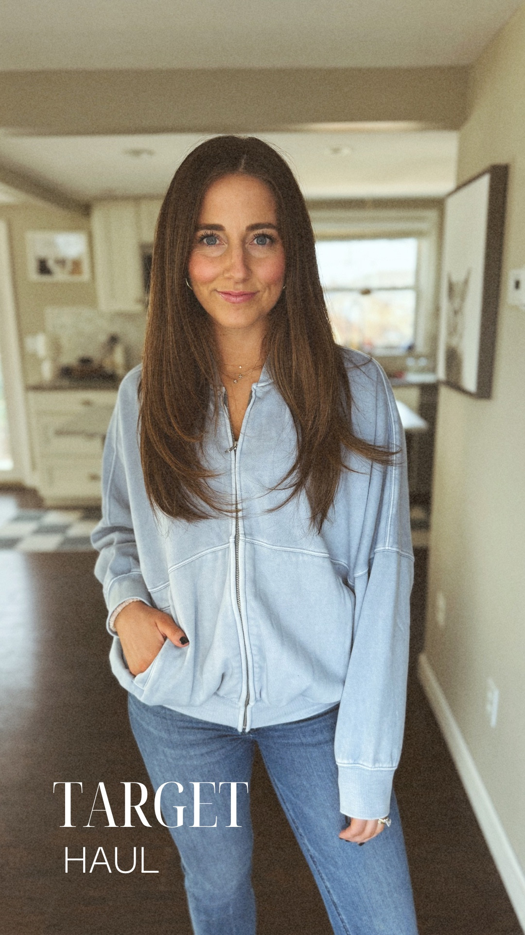 First target haul of 2025 & it’s a GOOD one!!!! 

Sizing info:
Size small in everything except I sized up to M in the zip up! 
Mother jeans - true size
Abercrombie jeans - sized up a size
Shoes are tts 

#LTKWatchNow #LTKFindsUnder100 #LTKFindsUnder50