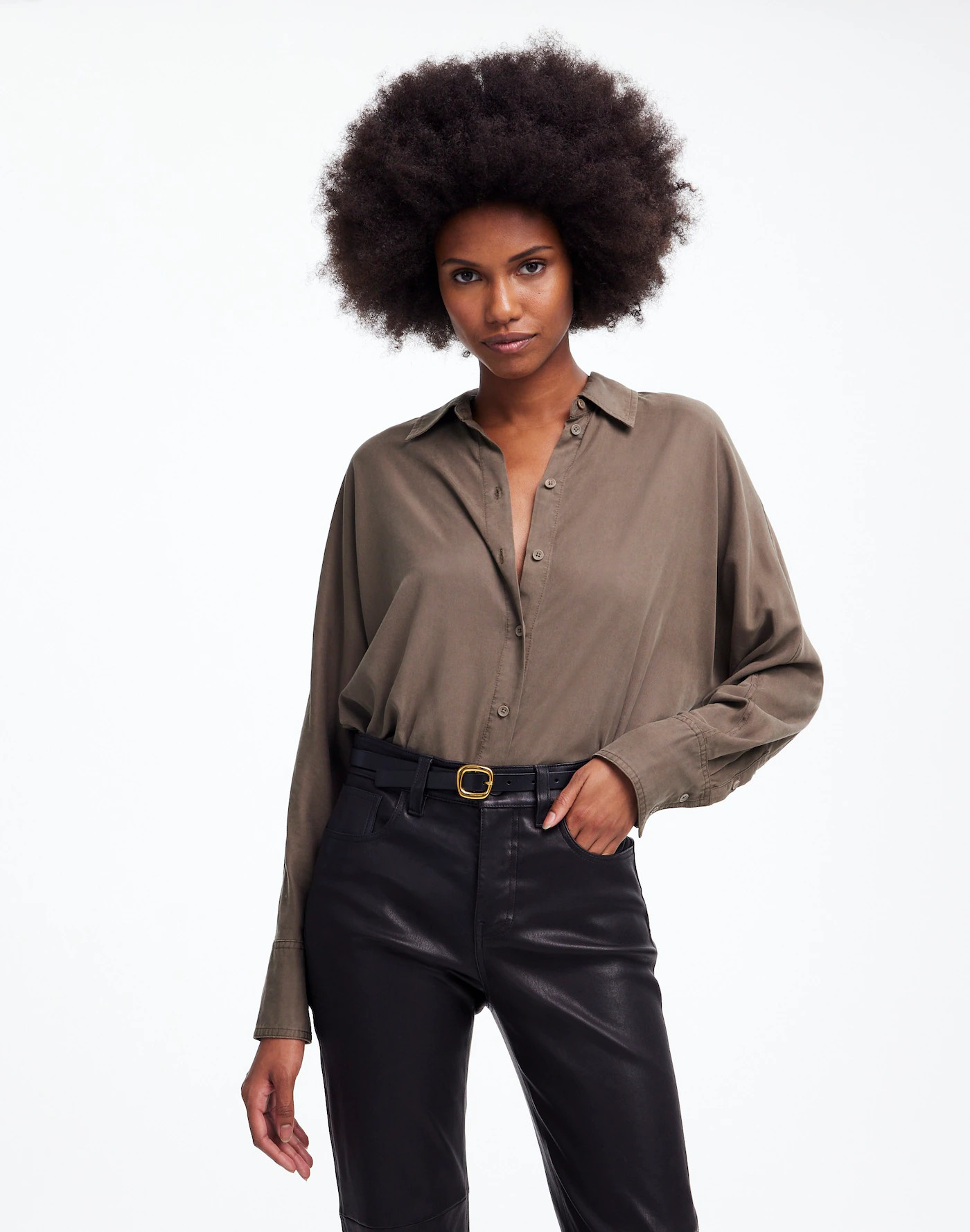 Relaxed Dolman Button-Up Shirt | Madewell | Madewell