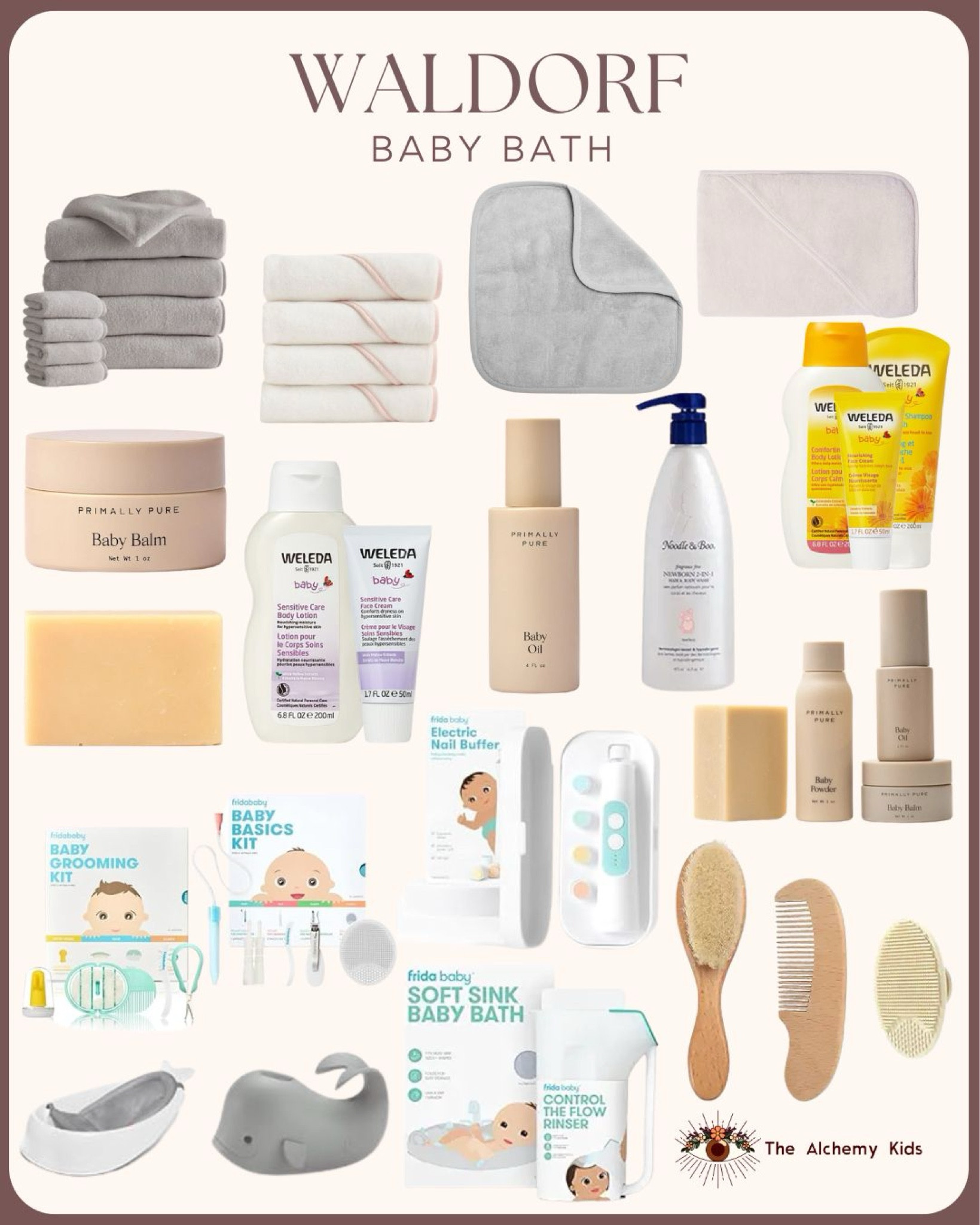 Waldorf-Inspired Baby Bath Essentials 🫧– Gentle & Natural Care 

This curated baby bath collection focuses on gentle, toxin-free essentials aligned with the Waldorf philosophy of nurturing with simplicity and care. 👩‍🍼

Think ultra-soft towels, organic body care from brands like Weleda and Primally Pure, natural brushes, and Frida Baby essentials designed to make bath time smooth and stress-free. 🛁

Perfect for minimalist mamas who value quality and calm in their baby’s bath routine. 🧼

#WaldorfBaby #NonToxicBabyCare #BabyBathEssentials #FridaBaby #WeledaBaby #PrimallyPure #GentleParenting #NaturalLiving #BabyRoutine #TheAlchemyKids

#LTKBaby #LTKFindsUnder50 #LTKFindsUnder100