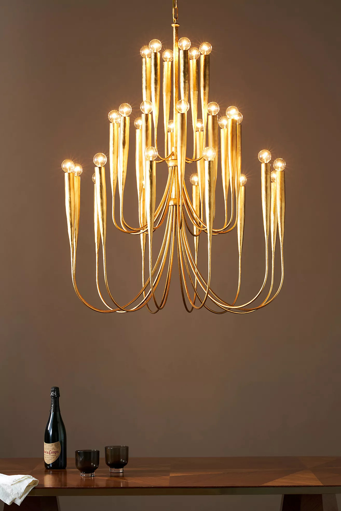 Acadia Tiered Metal Chandelier | Anthropologie (US)
