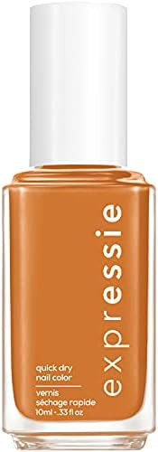 essie expressie Quick-Dry Vegan Nail Polish, Orange 110 Saffr-On The Move, 0.33 fl oz | Amazon (US)