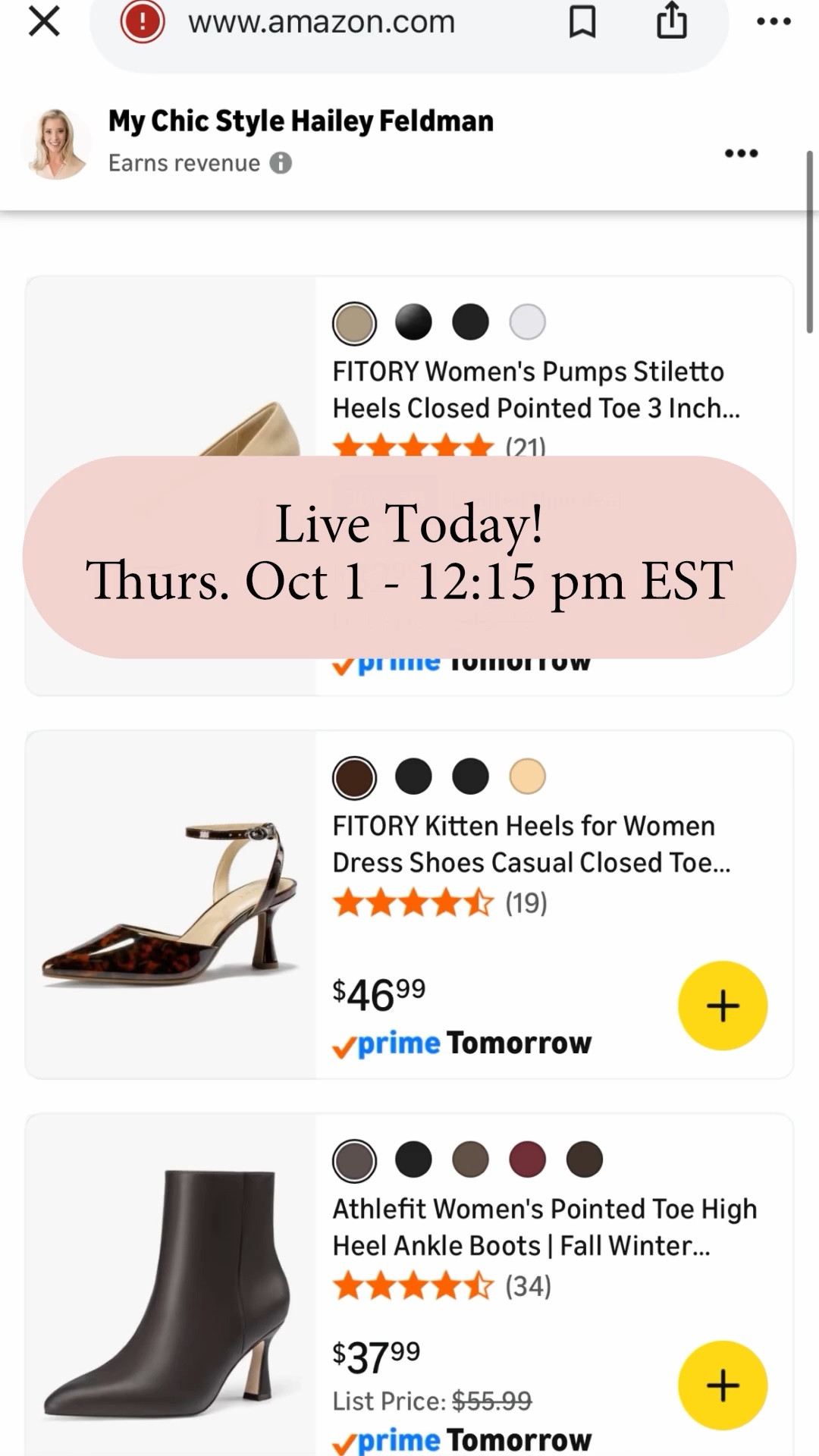 About to start! 
Join on Amazon Live - https://www.amazon.com/live/broadcast/76d9eb6c-bc29-4065-9540-da48764bec51?placementId=asv-mweb-redirect&ref=cm_sw_al_ms_cWpysHqkyZurb

#LTKPetite #LTKSaleAlert #LTKgrwm