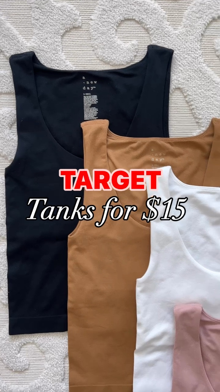 These slim fit seamless tank tops are SO good! 👏🏻 Has wide straps so your bra doesn’t show and it’s not too low cut! The material is super soft and  stretchy. You can wear these with shorts, jeans, leggings or layer with a cardigan for Fall. So versatile and comes in 7 colors! 🖤🤍🤎💗



#LTKStyleTip #LTKSaleAlert #LTKFindsUnder50