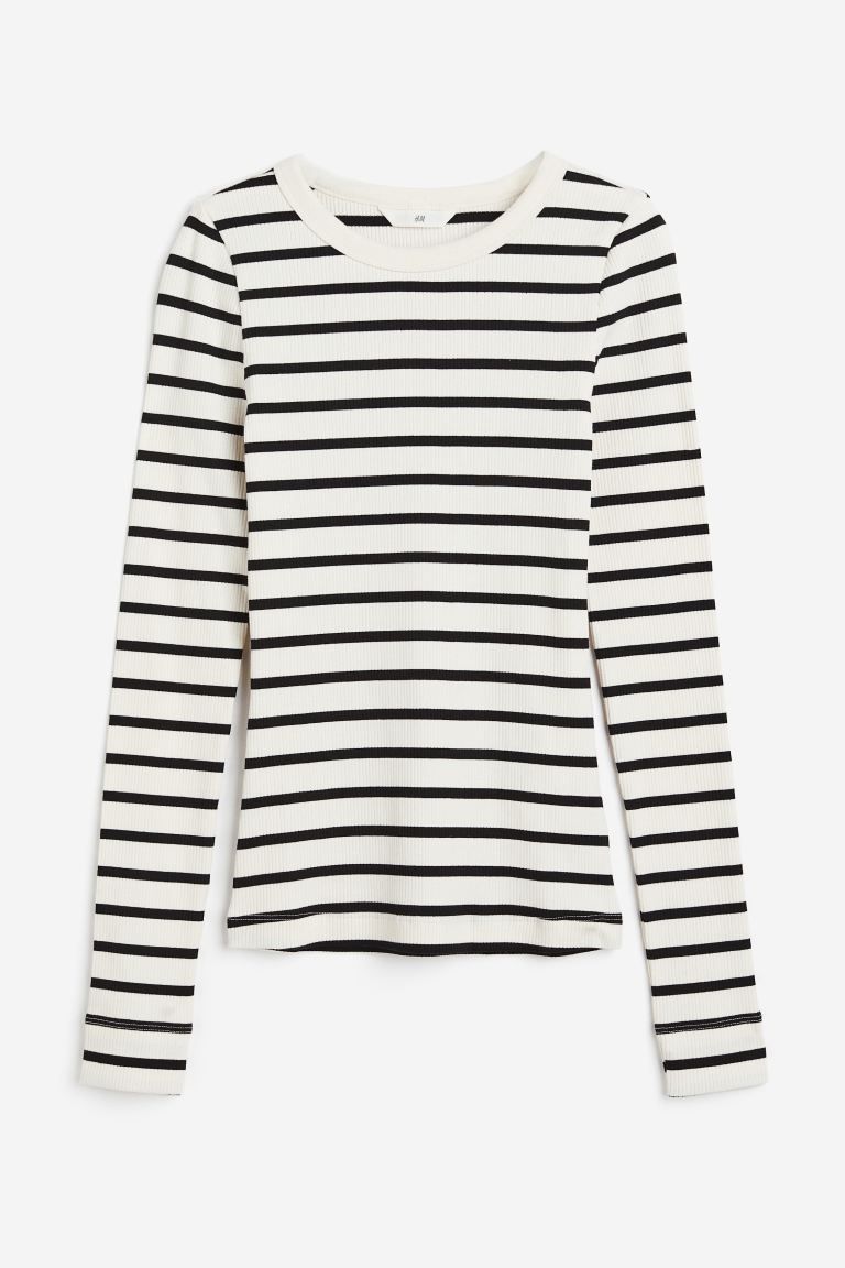 Ribbed jersey top | H&M (UK, MY, IN, SG, PH, TW, HK)