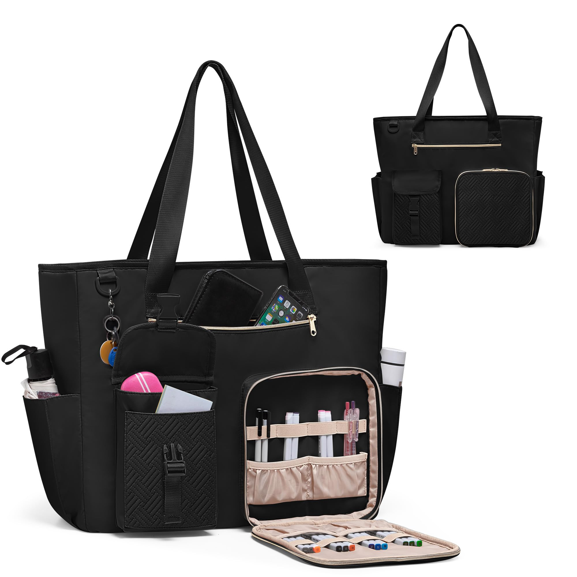 Fasrom XXL Utility Tote Bag for Women with 15.6 inches Laptop Compartment, Extra Large Teacher Ba... | Amazon (US)