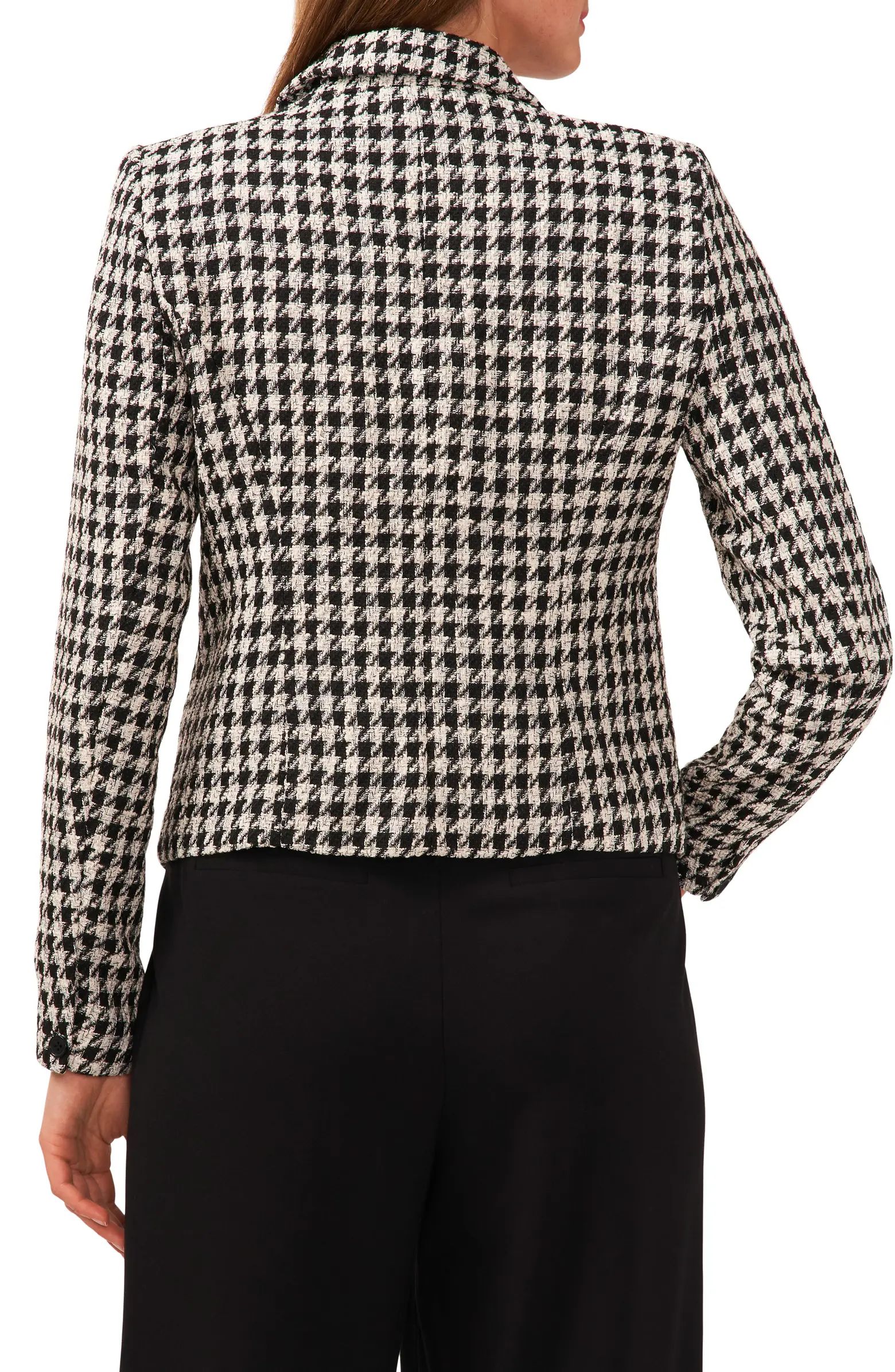 Houndstooth Crop Blazer | Nordstrom