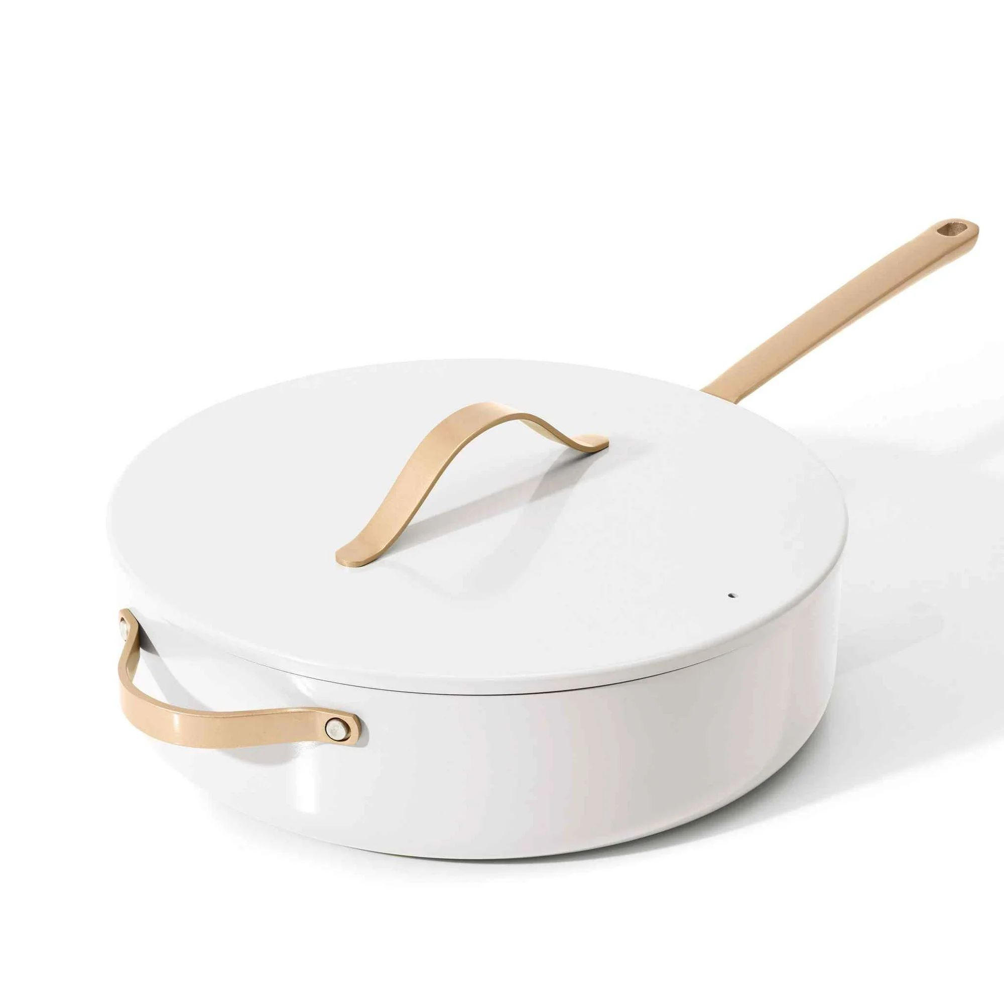 Beautiful 5.5 Quart Ceramic Non-Stick Sauté Pan, White Icing by Drew Barrymore - Walmart.com | Walmart (US)