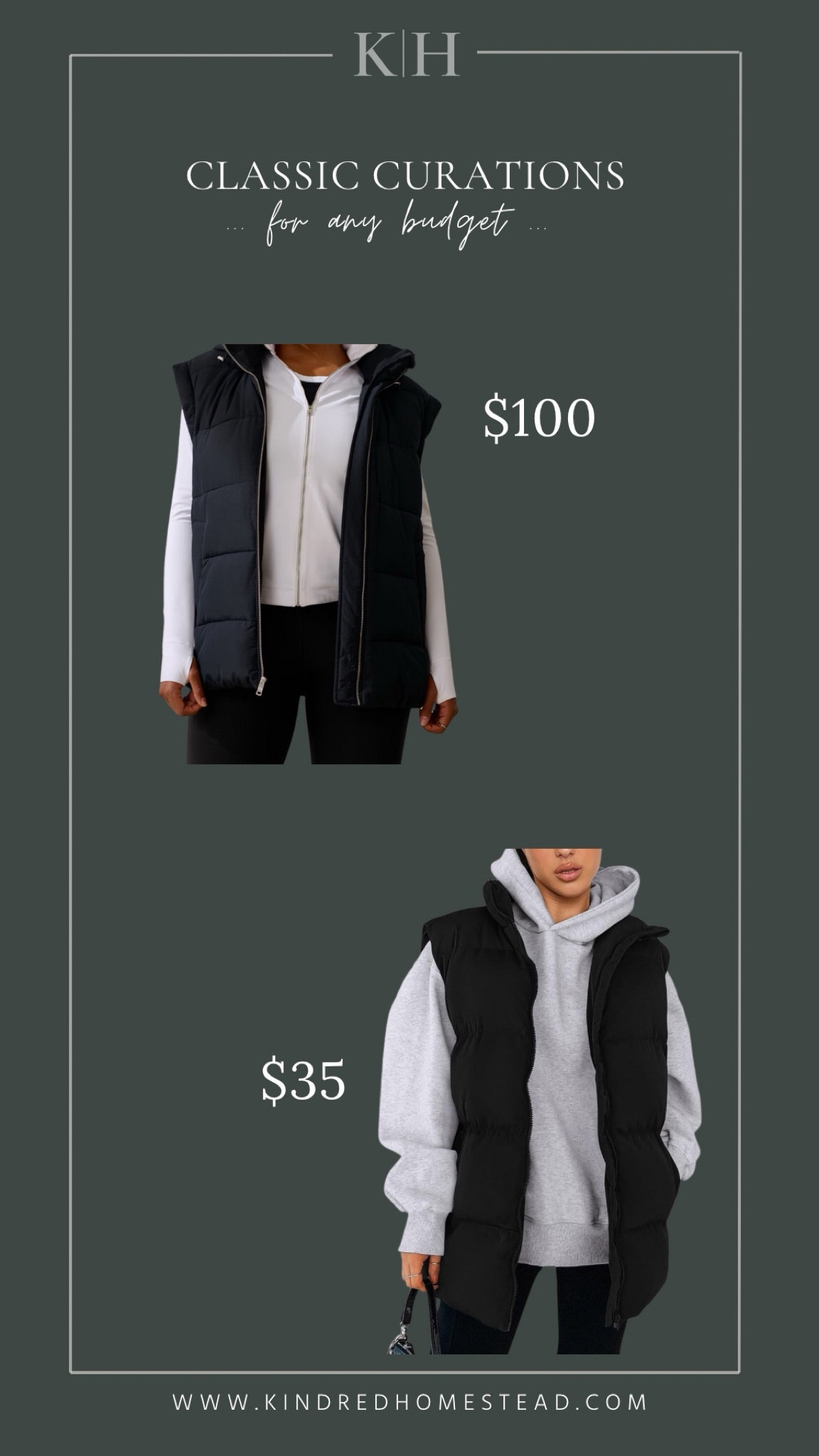 Classically curated black puffer vest for fall styling and fall outfits across budgets.

#LTKBeauty #LTKStyleTip #LTKFitness