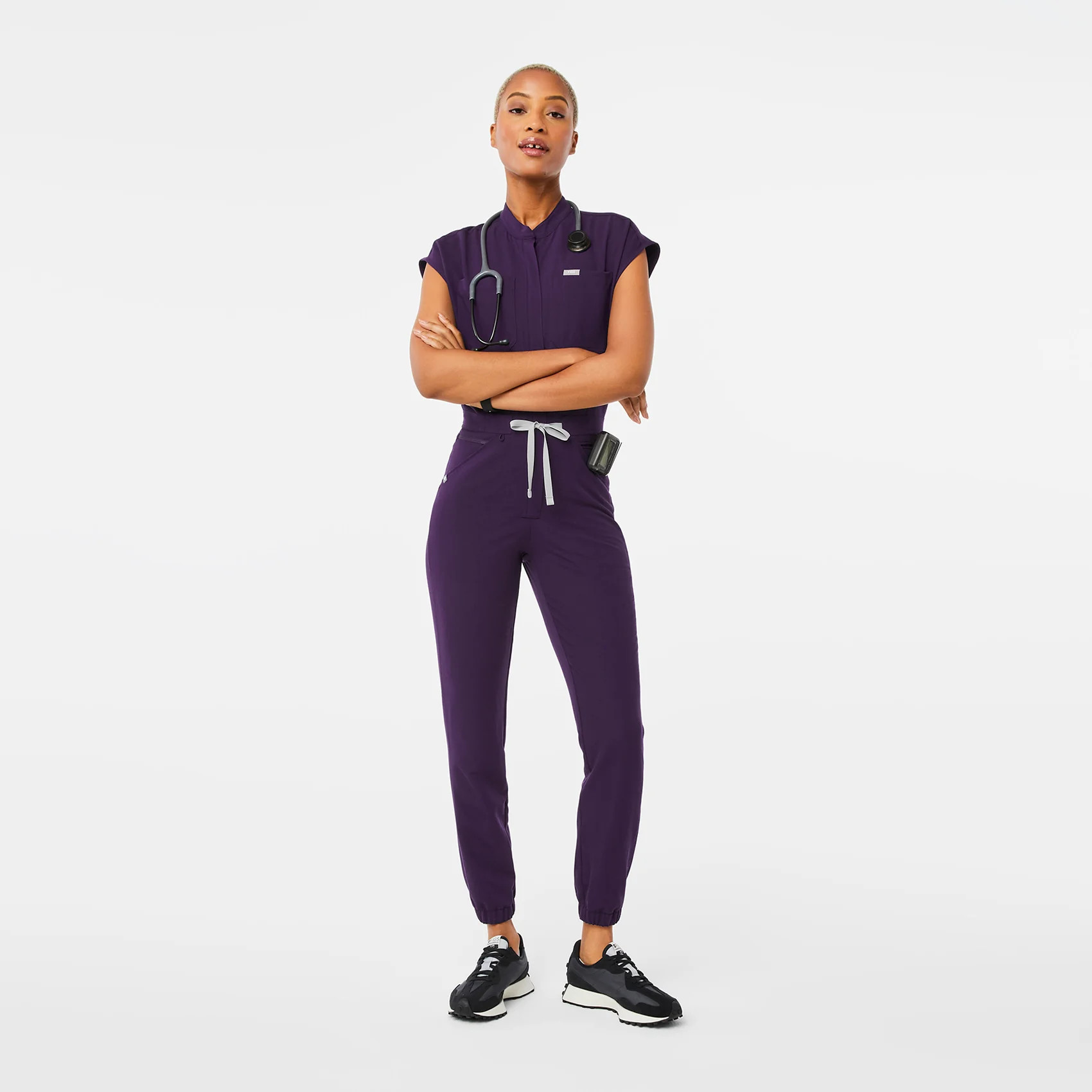 Women’s Rafaela Cargo ScrubJumpsuit™ - Purple Jam · FIGS | FIGS