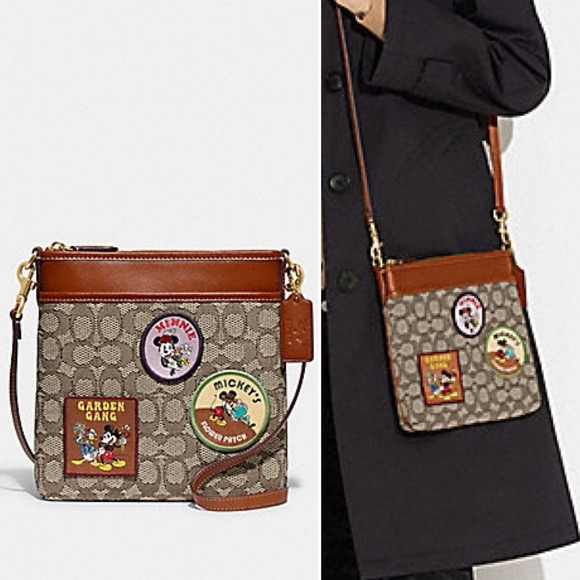 NWT Disney Coach Kitt Messenger Crossbody in Signature Textile Jacquard | Poshmark